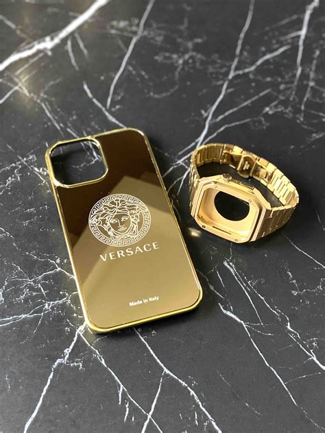 gold versace iphone case|Versace phone case.